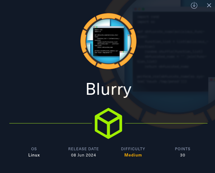 Protected: Blurry – Hack The Box – @lautarovculic